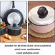 thumbnail image 3 of Paquete de 4 perillas para tapa de cacerola, color negro, perillas para tapa de olla, perillas de repuesto universales para utensilios de cocina, topes de repuesto para manijas, 3 of 5
