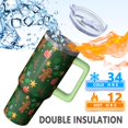 thumbnail image 3 of 40 Oz Winter Tumbler With Handle, Christmas Day Coffee Mug Cup, Festive Holiday Present, 3 of 4
