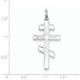 thumbnail image 2 of Beautiful Sterling Silver Eastern Orthodox Cross Pendant, 2 of 2