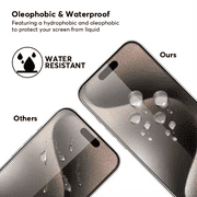 [3-Pack] Qixxronics Screen Protector for iPhone 16 Tempered Glass Film Anti-Scratch HD Clear Glass Film Protector for iPhone