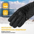 thumbnail image 6 of REDESS Men's and Women's Winter Gloves Waterproof Warm for Ski Driving Running Black, 6 of 7