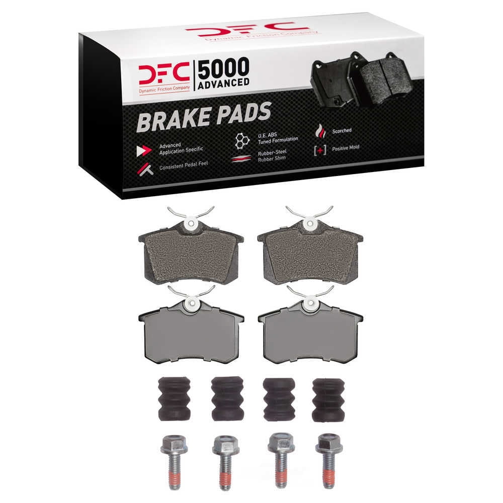 Dynamic Friction Company 1551-0340-05 DFC 5000 Advanced Brake Pads - Ceramic and Hardware Kit - OE