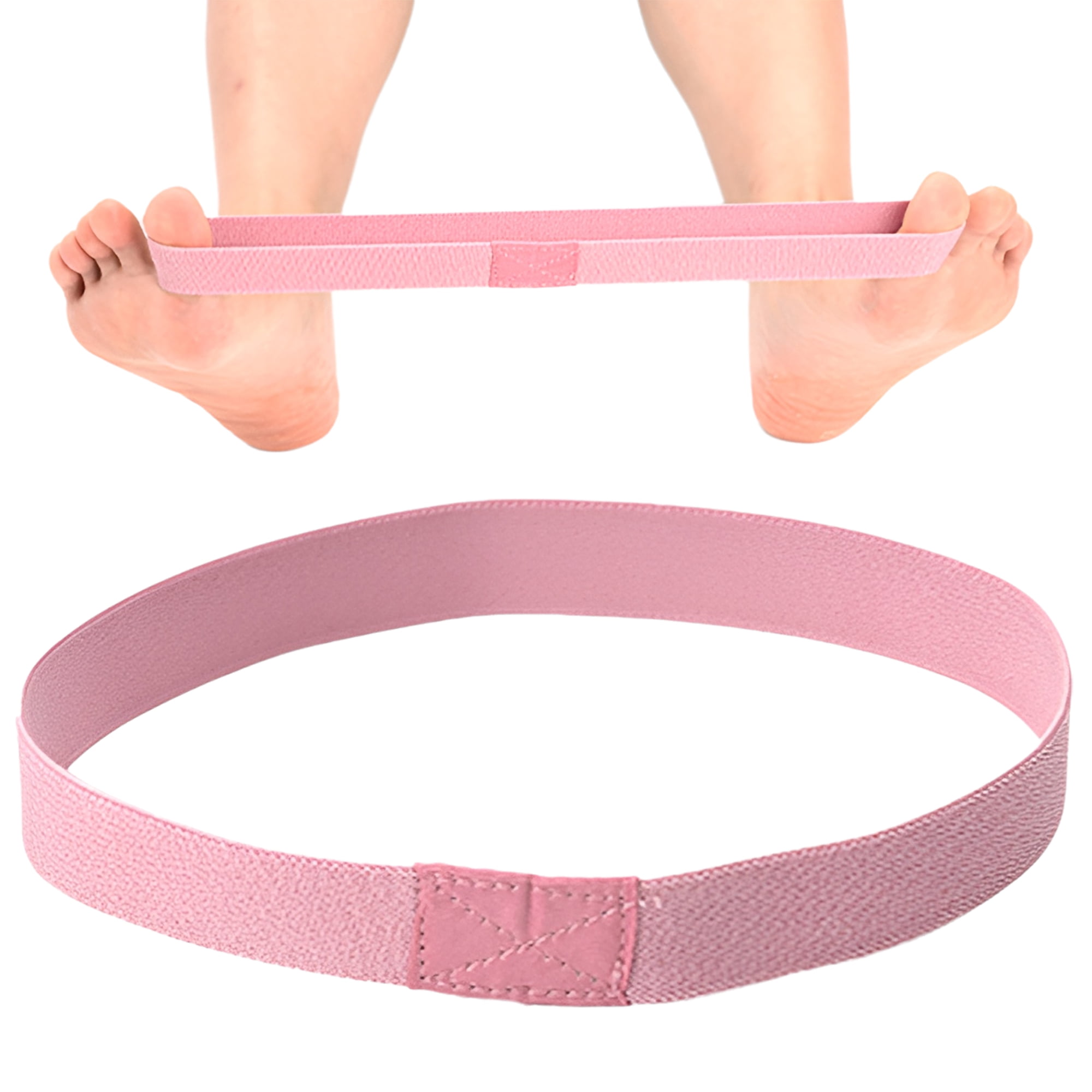 Mini Resistance Stretch Band Elastic Loop for Finger Toe Hand Yoga Pilates Training Pink