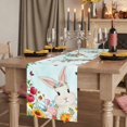 thumbnail image 2 of Table Runners 90 Inches Long Dress Scarves, Easter Farmhouse Coffee/Dining/Kitchen Table Runner for Living Room, Spring Watercolor Bunny Eggs Tulip Flower Plant 13x90 Inch, 2 of 9