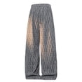 thumbnail image 4 of CQONEPT Big and Tall Straight Leg Pants for Mens Casual Work Lightweight Breathable Pant Drawstring Fall Winter Outdoor Trousers with Pockets Gray L, 4 of 7