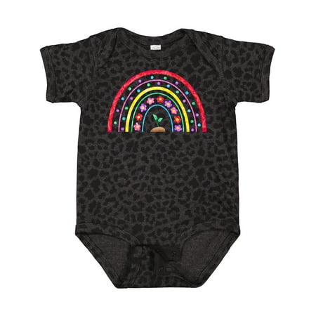 

Inktastic Spring Rainbow with Plant and Flowers Gift Baby Boy or Baby Girl Bodysuit