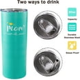 thumbnail image 3 of New Mom Tumbler-Gifts for First Time Mothers-Push Gifts for New Mommy-Ideas for New Moms-Mom Tumblers-20 oz Iced Coffee Tumbler With Straw Cover Mom Cup to Mom Tumblr Mommy Gifts, 3 of 6