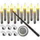 thumbnail image 1 of 12 Velas Flotantes con Control Remoto, Velas Flotantes Mágicas Sin Llama, Velas Colgantes para Decoración Navideña A, 1 of 6