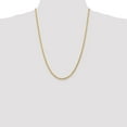 thumbnail image 2 of 10K Yellow Gold necklace Rope chain Diamond-cut 24 in 3.2 mm, 2 of 5