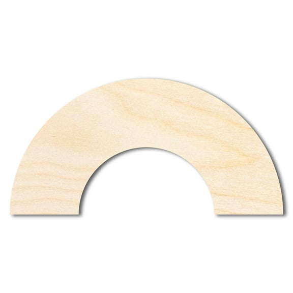 Bigger Better | Unfinished Wood Rainbow Silhouette | DIY Craft Cutout | 24" / 1/2"