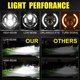 thumbnail image 5 of Faros de automóviles 2 faros delanteros LED de 7 pulgadas para coche y motocicleta con luz baja/luz alta/DRL/señal de giro, faro redondo de 7 pulgadas, 6000 K, 100 W, repuesto para Jeep Wrangler JK JK, 5 of 8