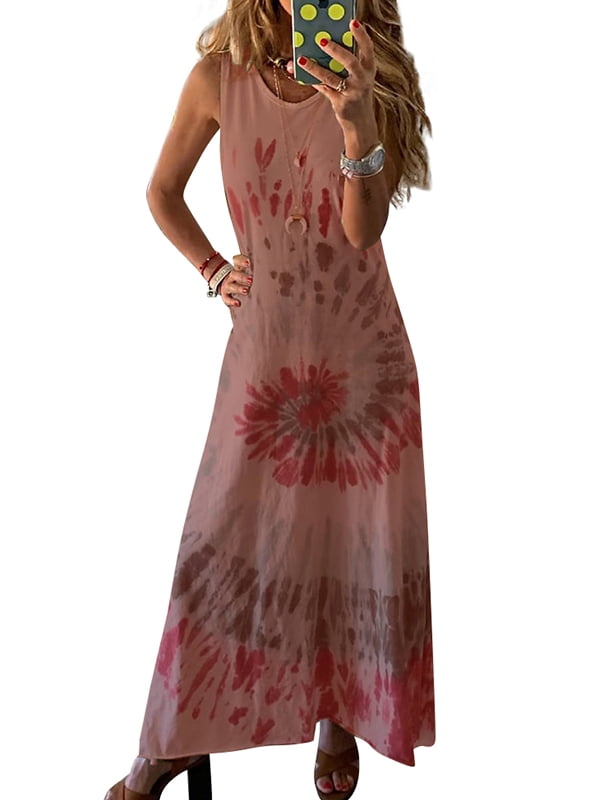 sleeveless kaftan dress