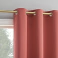 thumbnail image 2 of Sun Zero Riley 1-Piece Kids Bedroom Blackout Grommet Curtain Panel, 40"X63", Sunset Coral, 2 of 8