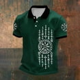 thumbnail image 2 of CONROSES Mens Short Sleeve Polo Shirts Viking Mythology Graphic Y2K Collared Polo Shirt for Men Casual Golf Shirts, 2 of 3