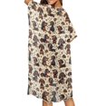 thumbnail image 4 of HELLHERO Dachshund Bone Women's Kimono Swimwear and Shawl Loose High Quality Fabrics Lightweight Long Kimono Swimsuit Cover Up, 4 of 6