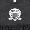 thumbnail image 4 of Inktastic Fencing Future Fencer Sports Girls Baby Dress, 4 of 5