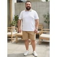 thumbnail image 5 of DARING DIVA Men's Contrast Collar Short Sleeves Breathable Polo Shirts XL White, 5 of 7