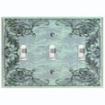 thumbnail image 1 of Metal Light Switch Plate Cover Elegant Green Grape Vine Damask Frame FRA049, 1 of 13