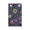 thumbnail image 1 of Floral Hanging Pocket Organizer, Hand Drawn Flowers and Leaves Botanical Garden Art, Printed Polyester Storage Bag with Pockets, 9" x 27", Multicolor, 1 of 2