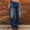 Dark Blue, variant on HUPOM Women'S Athletic Pants Pants For Women Carpenter High Waist Rise Full Slim Straight Dark Blue XS