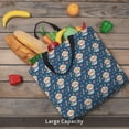thumbnail image 6 of Naloa Astronaut Corgi Dog Tote Bag for Women, Foldable Tote Bag With Zipper, Large Shoulder Bag, Top Handle Handbag for Travel, Work, Shopping, 6 of 9