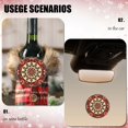 thumbnail image 4 of Funny Christmas Ornament,Round Symmetrical Decorative Pattern,Xmas Round Ceramic Pendant, 4 of 6