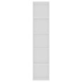 thumbnail image 2 of vidaXL Book Cabinet White 40x30x189 cm Engineered Wood, 2 of 5