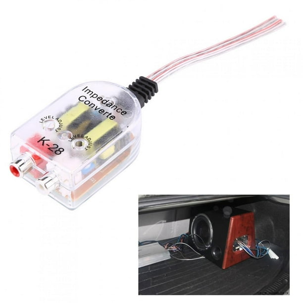 Amplificador de audio para automóvil, amplificador de CD de audio para automóvil, regulador de audio de alto a bajo, filtro de subwoofer, rendimiento de alta gama