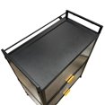 thumbnail image 4 of Étagère de Rangement Multifonctionnelle à 3 Niveaux, Armoire de Rangement de 60cm de Largeur avec Portes Rabattables (Noir), 4 of 4
