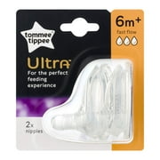 Tommee Tippee Ultra 2 Pack Fast Flow Nipples