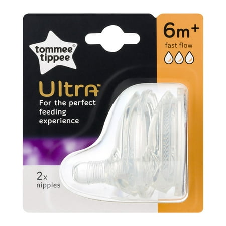 Tommee Tippee Ultra 2 Pack Fast Flow Nipples