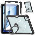 thumbnail image 3 of Full Body Protection Stand Case for iPad Air4,Air5,Air11 M2 M3,Pro11 2018-2022 Built In 9H Glass Screen Protector Shoulder Strap, 3 of 16