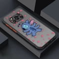 thumbnail image 3 of Matte Case for Xiaomi POCO X4 X3 X2 M4 M3 M2 F4 F3 GT F2 C40 CC9 PRO 4G 5G A3 MIX4 CIVI Case Funda Lilo & Stitch Cartoon Anime, 3 of 5