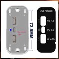 thumbnail image 2 of Youkk 3 Ports USB Type-C PD 2.1A 1A Fast Charging Adapter USB Socket USB Car Charger Black, 2 of 6