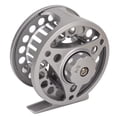 thumbnail image 2 of Fly Fishing Reel, Aluminum Alloy High Strength Silver 3/4 Fly Fishing Reel  For Freshwater, 2 of 8