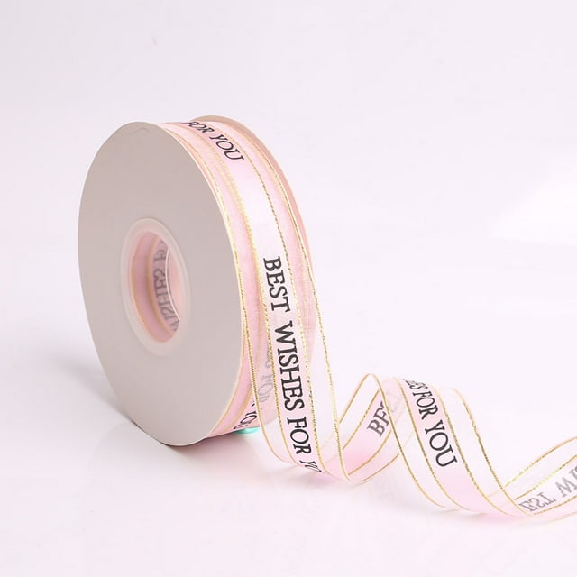 Gift Ribbon,Gift Ribbon Letter Design Sheer Ribbon Gift Wrapping Ribbon Future-Proof Design