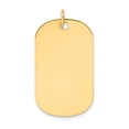 thumbnail image 6 of 14k Yellow Gold Solid Plain .035 Gauge Engraveable Dog Tag Disc Charm Pendant, 6 of 7
