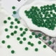 thumbnail image 4 of 100 cuentas de trébol de la suerte para el Día de San Patricio, cuentas de vidrio facetadas de 10 mm, color verde mar, para manualidades, collares, pulseras, fabricación de joyas, agujero: 1 mm., 4 of 9