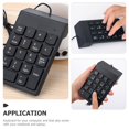 thumbnail image 2 of Dosaele USB Digital Keyboard 18 Key Universal Keyboard Practical Numeric Keypad Simple Number Keyboard for Notebook Computer Laptop, 2 of 6