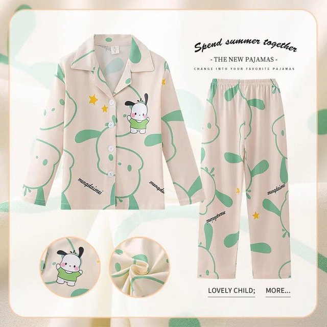 Disney StellaLou-ropa de dormir de Anime Kawaii para niños, ropa de dormir de Hello Kitty, pijamas de dibujos animados, ropa de estar por casa para Navidad, Linda Niña