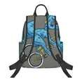 thumbnail image 2 of Naloa Fun Riding Dinosaur Print Lightweight DayBackpack Suitable for school, work, shopping, travel, etc., 2 of 5