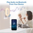 thumbnail image 6 of VTech V-Hush Plug Sleep Training Soother with Bluetooth Speaker to Soothe your Infant or Toddler. Includes a Professional Sleep Training Program, Night Light, Lullabies, and Natural Sounds. White, 6 of 18