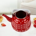 thumbnail image 1 of Hervidor de agua de esmalte perfecl 1100 Ml rojo Caldera de esmalte, 1 of 8