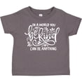 thumbnail image 3 of Inktastic Inspirational Quote In a World You Can be Anything be Kind Boys or Girls Toddler T-Shirt, 3 of 5