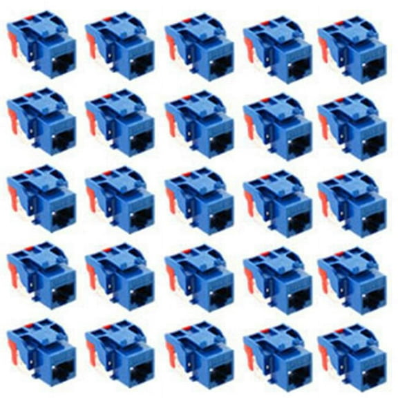 ICC ICC-CAT6JKPK-BL Ic107l6cbl Cat6 Ez 25 Pk Blue