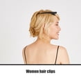 thumbnail image 4 of 3 pinzas metálicas para el pelo con forma de pico de pato, accesorios para la cabeza para mujeres, niñas y niñas (negro), 4 of 6