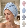 thumbnail image 1 of MTBLYS Gorro secador de pelo de felpa Cloud Velvet | Suave, súper absorbente y de secado rápido | Toalla de secado rápido para el cabello para mujeres | Ligero y transpirable con ajuste elástico, 1 of 7