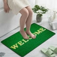 thumbnail image 5 of Coolnut Doormat Yellow Welcome on Green Lightweight Non Slip Indoor Outdoor Entryway Rugs Floor Mat for Bathroom Kitchen Entrance 31x20in, 5 of 6