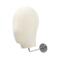 thumbnail image 3 of Dualoai Hanging Wig Display Stand Wall Mount Mannequin Head for Headband Headset Cap Beige, 3 of 9