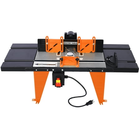 Electric Benchtop Router Table Wood Working Tool,black,orange color